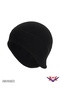 Winter Black Fleece 2-Piece Set: Beanie with Earflaps + Fingerless Cut Gloves Outdoor Cold Weather Protection - 2