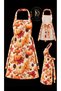 Kitchen Apron Pumpkin Collection Butcher Type 3D Digital {Duck Fabric} - 3