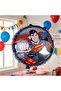 Superman Theme 9 Year Old Balloon Set - 4 Piece Superman Birthday Balloon Set - 4