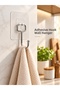 8-Piece Self-Adhesive Transparent Hook Hanger – Multi-Purpose Wall Hanger with Metal Hooks for Installation Without Drilling