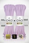 Tress • Lilac (5032) • 2-Pack × 30 m / 500 Gr • 6 mm • Cotton Cord Rope • Supla, Runner, Wall Decoration