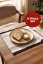 Petunya 4 Piece American Service Set |   Bohemian, Striped, Timeless Set |   45 X 35 cm