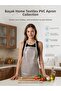 Brown Gingham Waterproof Pvc Oilcloth Apron - 1 Piece 50 cm Apron |   Waterproof Apron with Piping