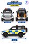 Die Cast Land Rover Defender 90 Metal Model Police Car 12 cm – 1:36 Scale, Pull-Back, Openable Doors Metal Model Car - 3