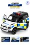 Die Cast Land Rover Defender 90 Metal Model Police Car 12 cm – 1:36 Scale, Pull-Back, Openable Doors Metal Model Car