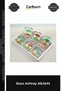Special Production Decorative Desktop Stylish Accessory Modern Home Office Glass Ashtray Alk3645