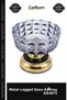 Special Production Decorative Stylish Desktop Sigir Accessory Glass Ashtray with Metal Legs Alk4875