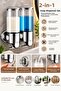 2-Piece Liquid Soap Dispenser 450 ml Pull-Out System Bathroom Kitchen Shampoo Shower Gel Set