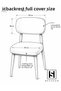 Chair Cover_1 Piece (Contains 2 Pieces at the Bottom and Top in Grey) High Quality Bohemian Style Apple Chair Cover, Fully Covers the Back. - 6