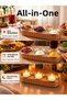 3-in-1 Presentation Set – Breakfast Tray, Sauce Bowl, and Led Candle Holder