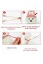 3-Piece Pet Harness Set – Plaid Patterned Teddy Bear Figure, Soft Fabric Harness and Walking Strap, Cat Small Breed Harness Leash - 4
