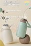 Diller 610 ml Premium Glass Lid Dual Use Straw Comfortable Drinking Handle Strap Stainless Steel Thermos Ff9512 - 5