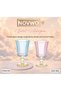 Set of 2 Coffee Water Glasses with Footed Flower Shape