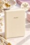 Pocket Size Notebook 10.5 X 7.5 cm Lined Mini Notebook 80 Sheets 80 Gr Cream