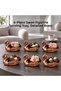 6 Pieces of Antique Detailed Swan Presentation Bowls, Dragee Bowls, Jam Bowls, Small Size