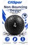 Ckspor 3 kg Non-Springback Health Ball Slam Ball Crossfit Fitness Functional Training Weight Ball - 5