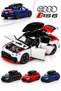 Audi Rs6 Model Metal Toy Car 15 cm Pull and Release with Lights and Sound Openable Trunk Hood Doors