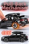 Audi Rs6 Model Metal Toy Car 15 cm Pull and Release with Lights and Sound Openable Trunk Hood Doors - 5