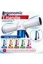 Ergonomic T-Handle Bicycle Pump - Portable Air Pump with Base Support (37 cm) - 6
