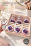 12 Pieces Round Watery Makeup Mirror – Double-Sided Pocket Mirror, Compact Mirror Pocket Mirror, Glittery Liquid Design