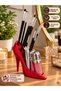 High-Heeled Shoe Makeup Organizer – Makeup Brush and Cosmetic Stand – 3D Plastic 15 cm