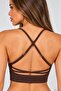 Linecontour Bra Women's Adjustable Cross Strap Sports Bra with Removable Pads - 3