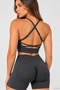 Linecontour Bra Women's Adjustable Cross Strap Sports Bra with Removable Pads - 5