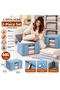 2-Piece Bag Set with Steel Frame+ Transparent Windows+Double Zippers 50 X 40 X 33 cm - 4