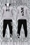 Front and Back Printed Hooded Cotton Tracksuit Set - 2