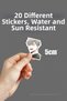 Ilay Riegrow Passion Manhwa Yaoi Phone Laptop Bullet Journal Adhesive Foil Sticker Pack (20 Pcs) - 5