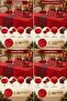 14 Piece Christmas Tableware Set Red Christmas Tablecloth and Plaid Runner Set with 6 Placemats 6 Napkins - 3
