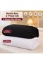 King Size Black and White Bed Sheet Set 2-Piece Elastic Fitted Sheet 80% Cotton