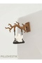 Cute Ghost Swinging on a Decorative Tree Branch Refrigerator Ornament - with Double Magnets - 2