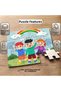 24 Piece Wooden Children's Puzzle with Cute Rabbits Design Mpk1063 - 2