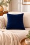 Luxurious Velvet Textured Solid Color Cushion Cover 42X42 cm |   1 Soft Textured Decorative Pillowcase - 2