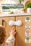 Adhesive Child Safety Cabinet Lock White Cover and Drawer Safety Device 1 Piece - 3