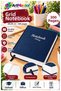 Navy Blue Hardcover Checkered Notebook 300 Sheets 20X28Cm 1 Piece Multi-Leaf Hard Cover Notepad Account Book School Office Stationery