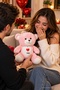 40 cm Huggy I Love You Themed Plush Bear – Gift for Lover, Gift for Mom, Birthday and Special Occasion Gift