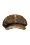 Brown Velvet Women's Cap Hat Takaw27Sp00011 - 2