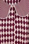 Multi Color Geometric Shally Woven Pajama Set Thmaw27Pt00059 - 2
