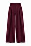 Plum Trendyol Studio Ribbed Wide Leg Fabric Pants Twoaw27Pl00100
