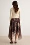 Ethnic Patterned Low-Waisted Asymmetrical Midi Chiffon Skirt Twoaw27Et00057 - 5