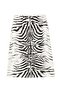 Black and White Zebra Patterned Midi Satin Skirt Twoaw27Et00161 - 3