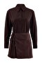 Brown Short / Mini Woven Shirt Dress Twoaw27El00219 - 5