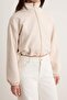 Stone Plain Zippered Unlined Regular/Normal Fit Knitted Suede Jacket Twoaw26Ce00011 - 4
