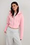 Light Pink Crop Oversize Knitted Cardigan/Sweatshirt Twoaw25Sw00302 - 3
