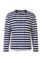 Light Yellow Navy Blue Striped Oversize Slogan Printed Knitted Sweatshirt Twoaw27Ts00114