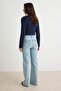 Blue High Waist Wide Leg Jeans Twoaw27Je00323 - 4
