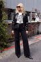 Siyah Aksesuar Detaylı Normal Bel Baggy Jeans TWOAW27JE00252 - 2