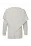 Ecru High Collar Plain Shawl Knitwear Hijab Sweater Tctaw27Ak00006 - 3